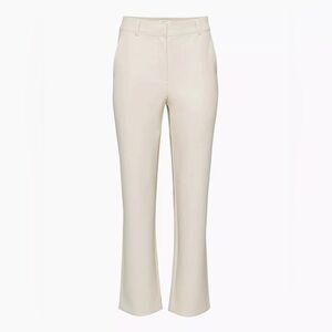 Aritzia Cream Tailored Flare Pants